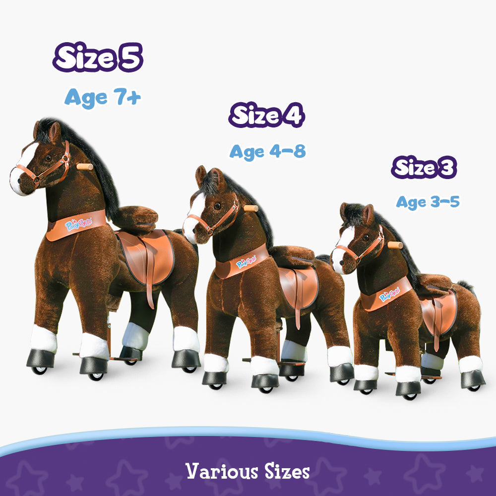 Riding Horse Toy Age 4 8 Chocolate Oxygen Boutique