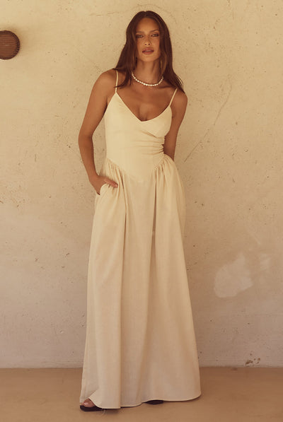 Runaway the Label ZEPHY MAXI DRESS - SAND