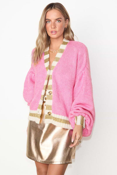 Never Fully Dressed Pink Sadie Cardigan