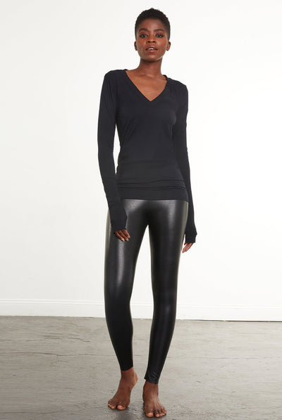 Faux Stretch Leather Legging by Commando.